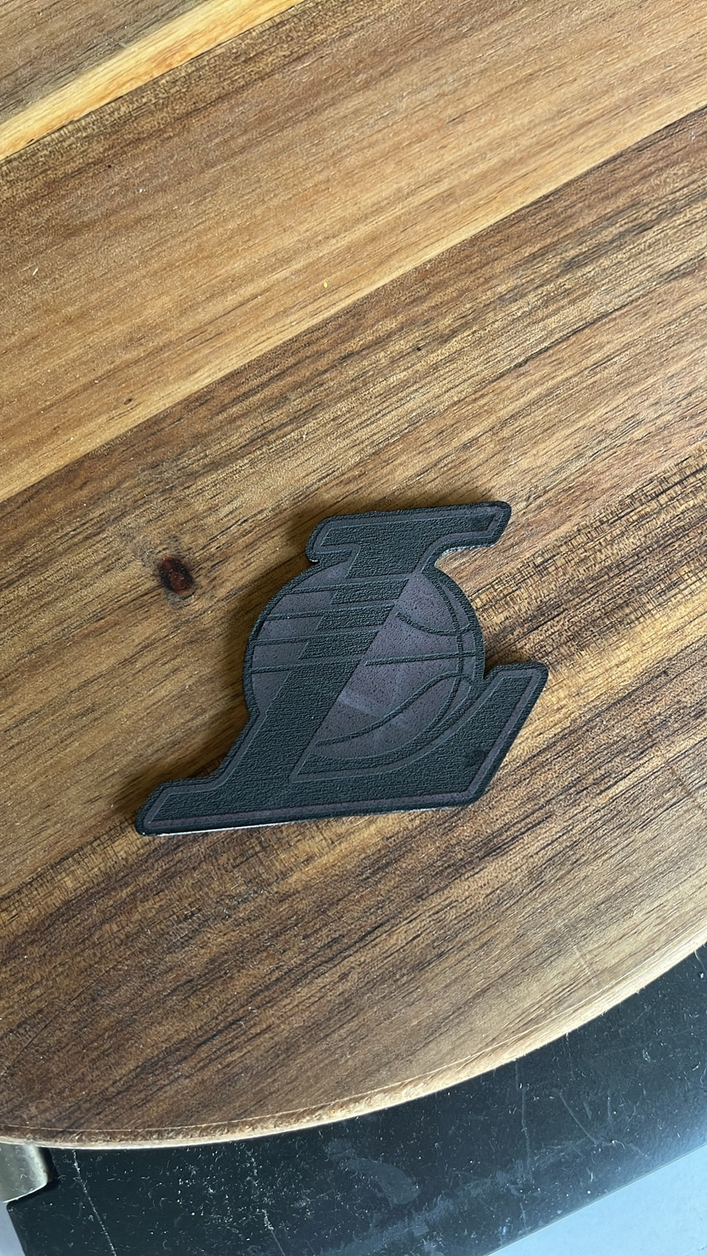 Leather laser engraved hat patches