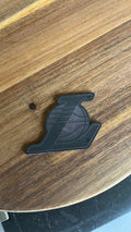Leather laser engraved hat patches