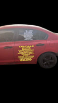 Custom vinyl decals