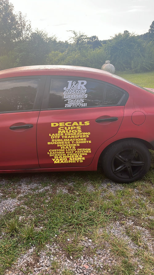 Custom vinyl decals