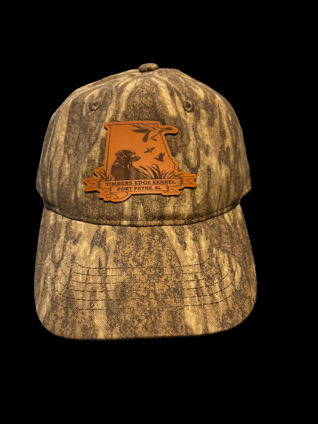 Leather laser engraved hat patches